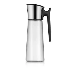 Basic Wasserkaraffe mit Griff, 1,5 l, Schwarz