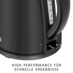WMF Stelio Wasserkocher 1,7 L, Deep Black